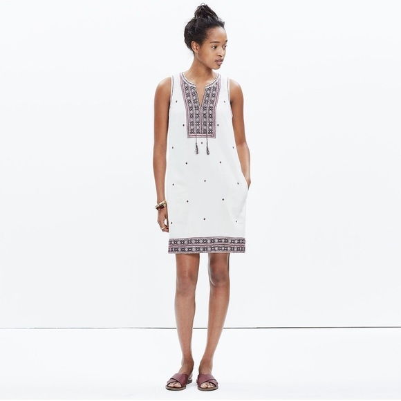Madewell Embroidered Suncoast Dress - Picture 1 of 10
